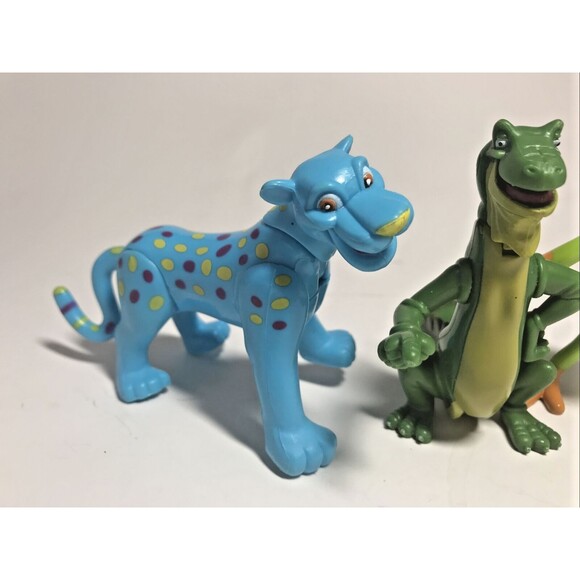 Rainforest Cafe Wild Bunch Figures Lot of 3 - Leopard, Lizard, and Tree Frog - Picture 2 of 4